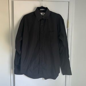 Black Point Collar Dress Shirt